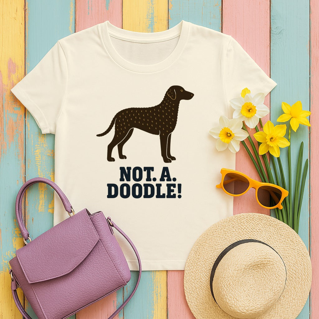 Curly-Coated Retriever Not A Doodle Tee in Natural