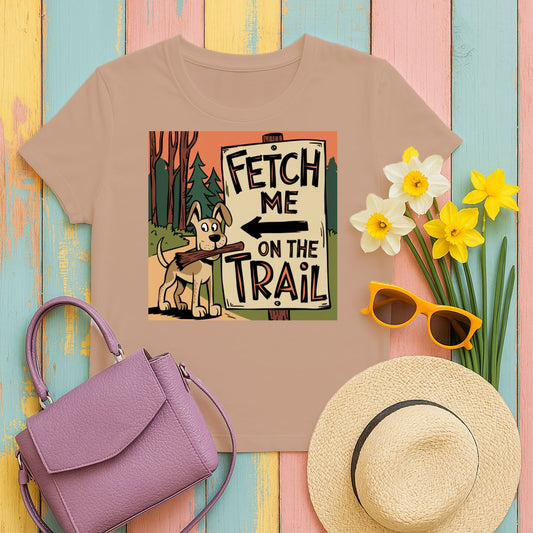Fetch Me On The Trail Dog Graphic Tee product