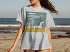 White t-shirt with graphic: "Dachshund Days Are The Best Days" and a dachshund.