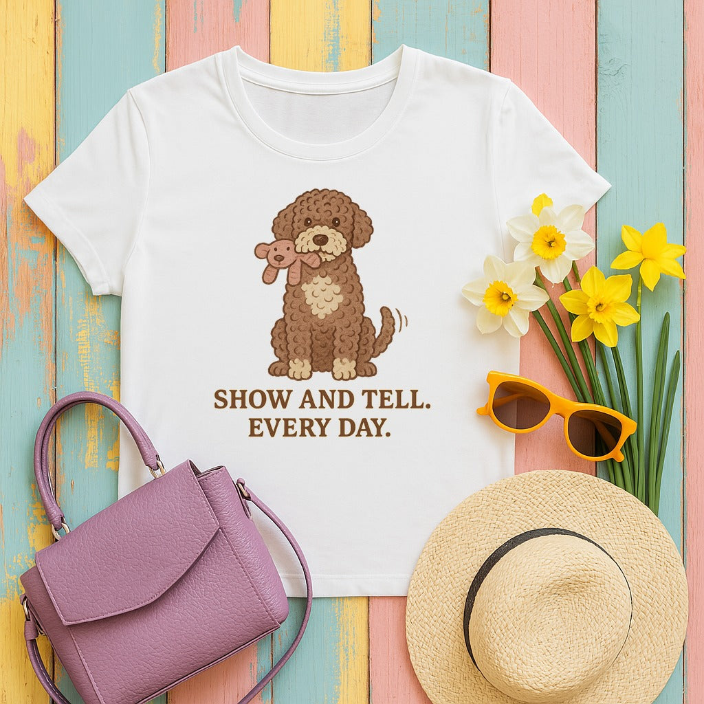 Lagotto Show and Tell Tee in White