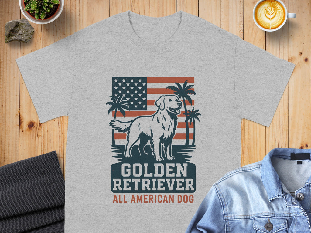 Golden Retriever All American Dog T-Shirt product
