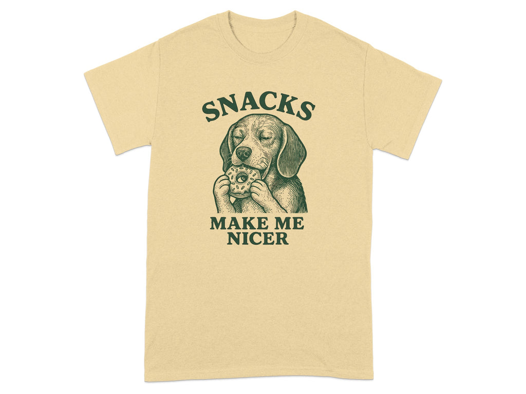 Snacks Make Me Nicer Graphic Tee