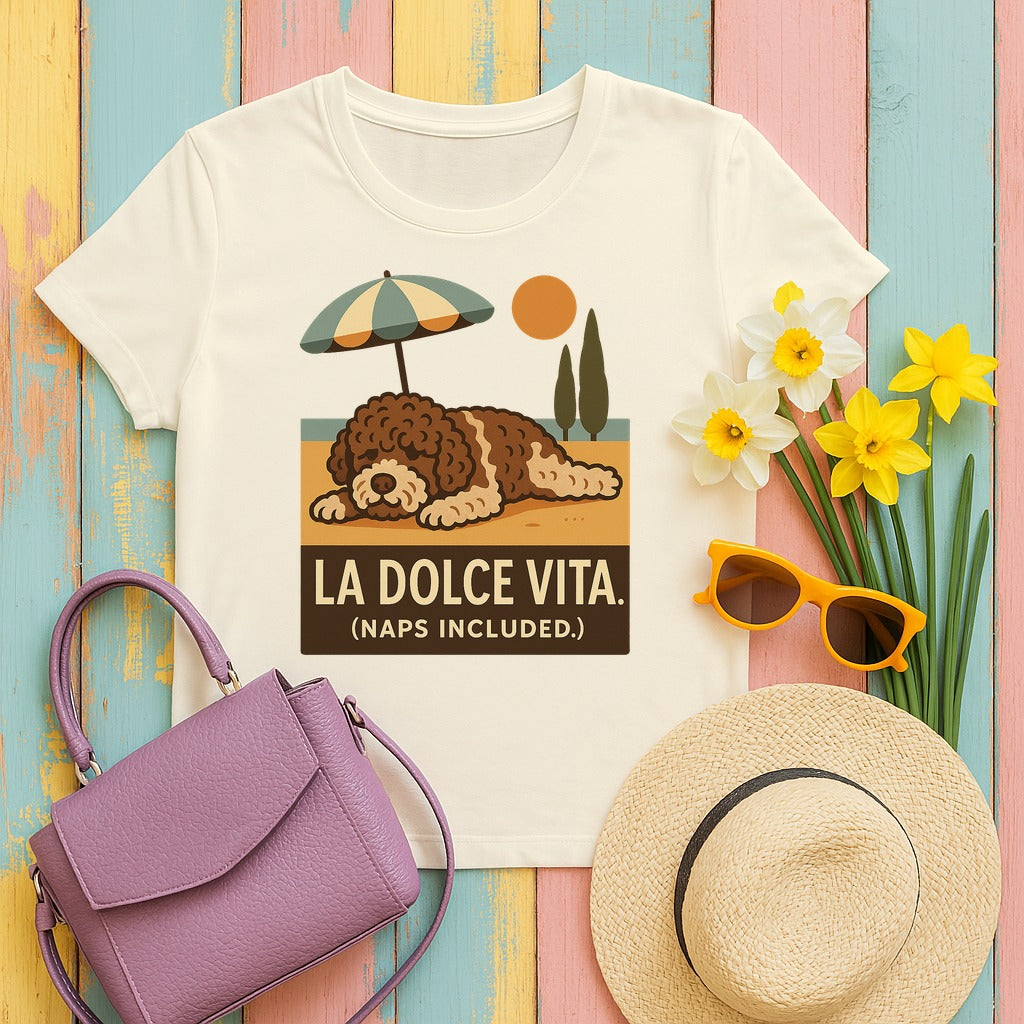 Lagotto La Dolce Vita Tee in Natural
