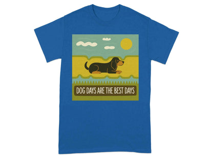 Dog Days Are The Best Days Gordon Setter T-Shirt Royal T-shirt