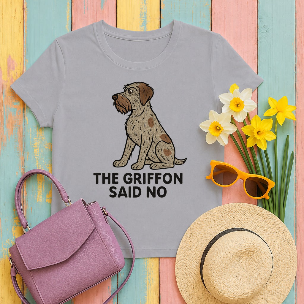 Wirehaired Pointing Griffon Said No T-shirt in Athletic Heather
