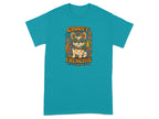 Groovy Frenchie Colorful Graphic Design T-shirt