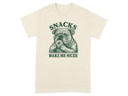 Snacks Make Me Nicer Graphic Tee