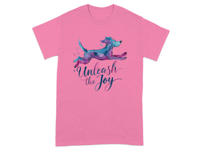 Unleash the Joy Dog Graphic Tee Shirt product type