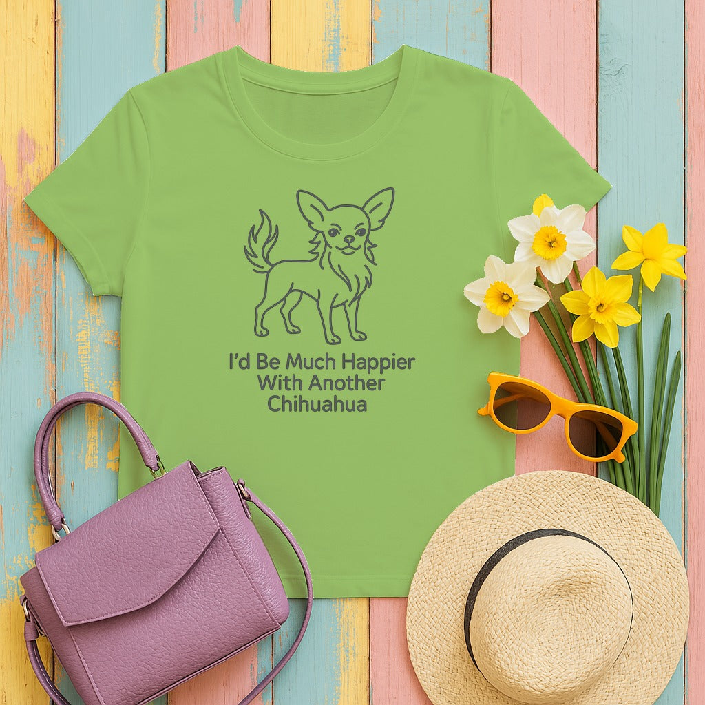 The 'Another Chihuahua' Humor T-Shirt in Lime