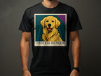 Black t-shirt with a Golden Retriever illustration and the text "ENDLESS HUNGER".