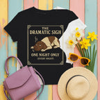 German Shorthaired Pointer The Dramatic Sigh Tee styled flat lay on Black