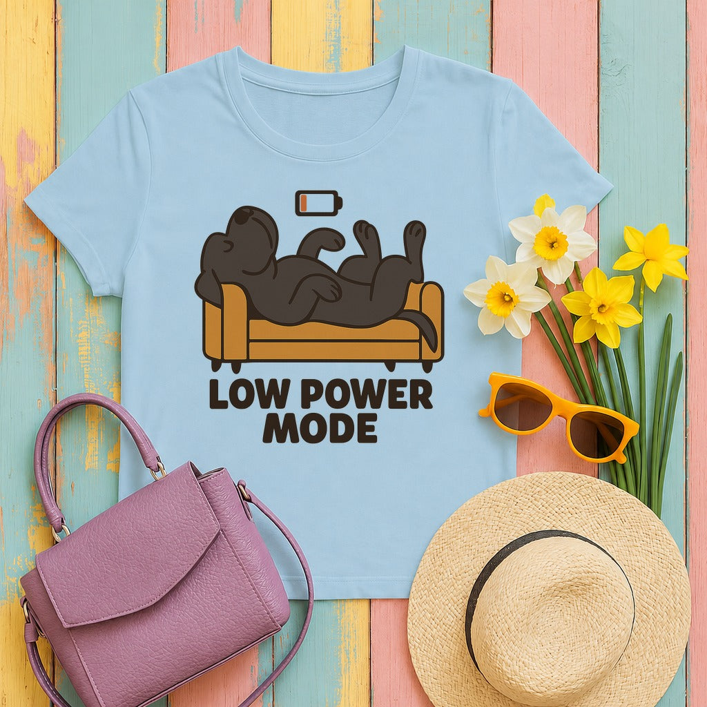 Cane Corso Low Power Mode Tee in Light Blue