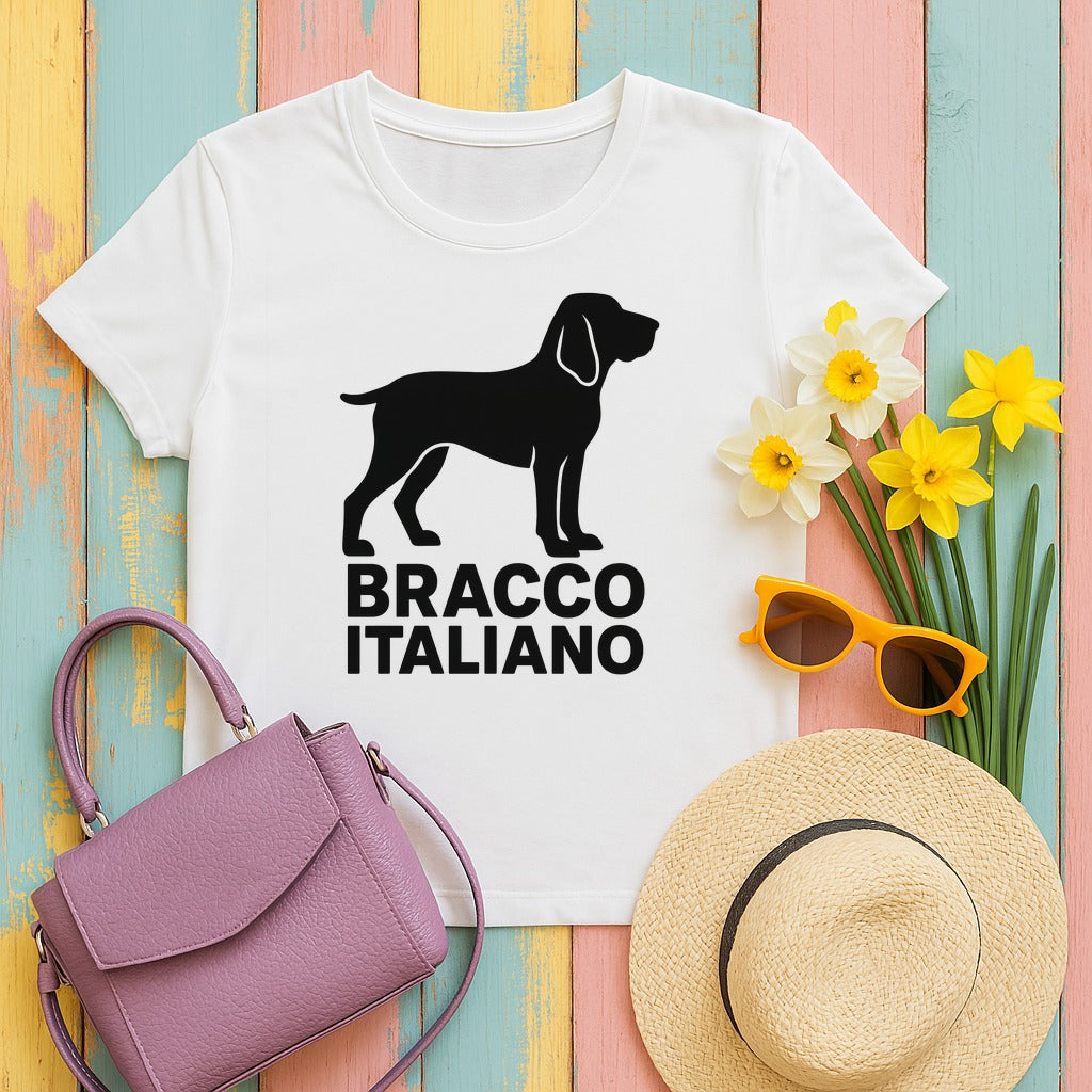 Bracco Italiano Silhouette Tee in White