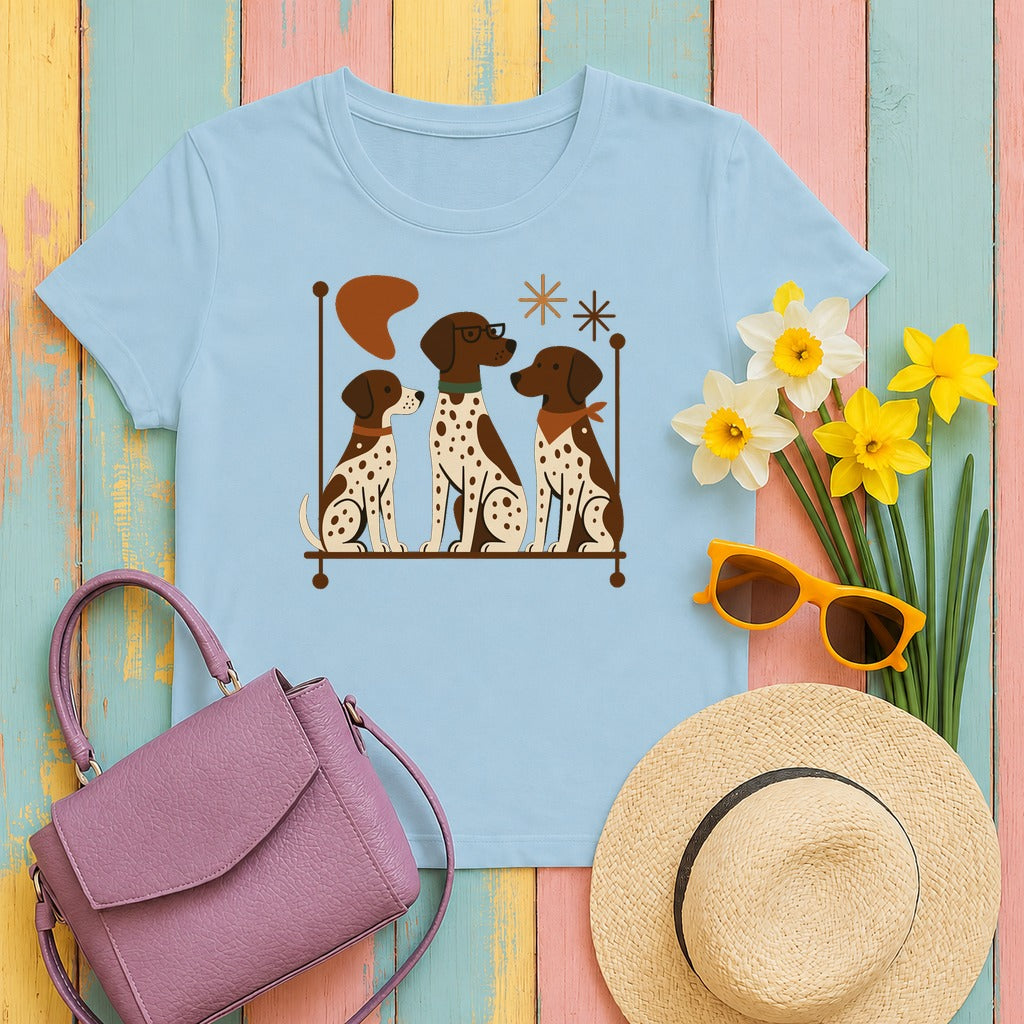 Mid-Century GSP T-Shirt in Light Blue