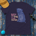 Therapy Pug T-Shirt in Blackberry