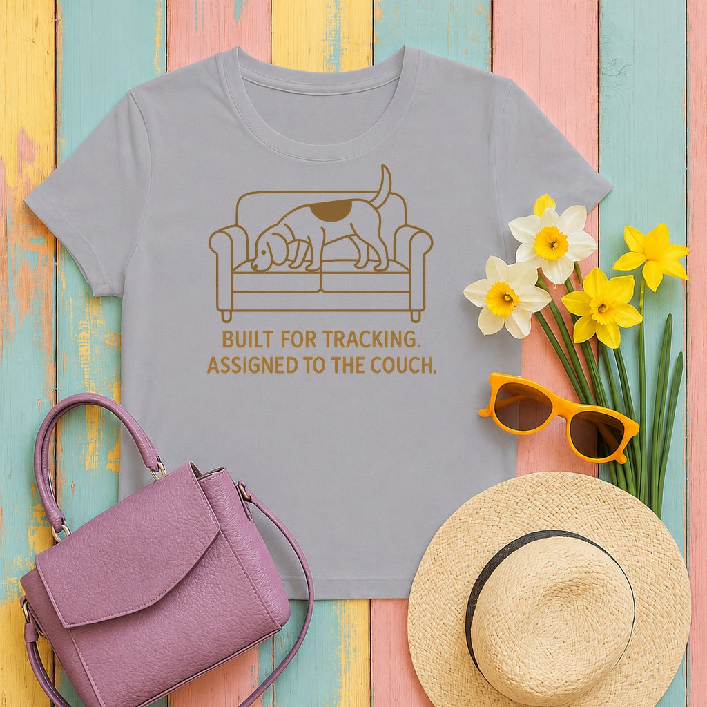 Beagle Built For Tracking Tee in Athletic Heather