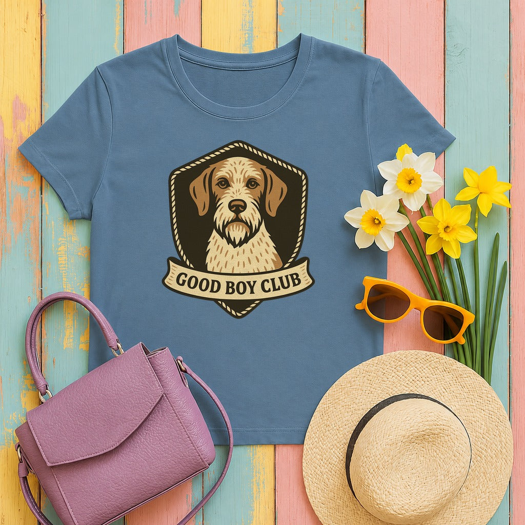 GWP Good Boy Club Tee in Steel Blue