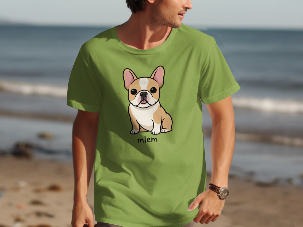 Cute French Bulldog Cartoon Design T-shirt