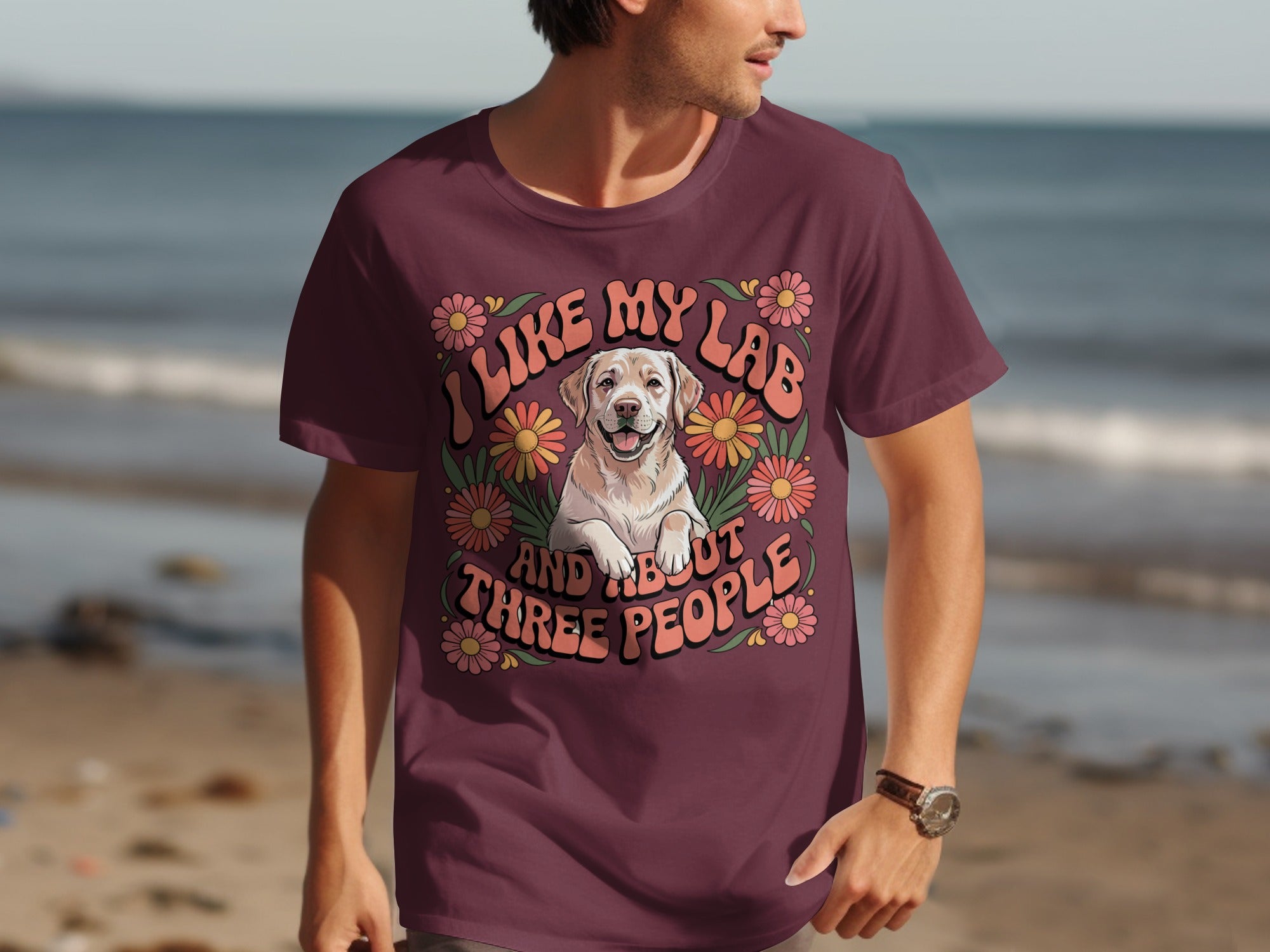 I Like My Lab And About Three People Graphic T-shirt
