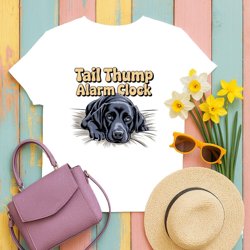 Tail Thump Alarm Clock Graphic Tee product