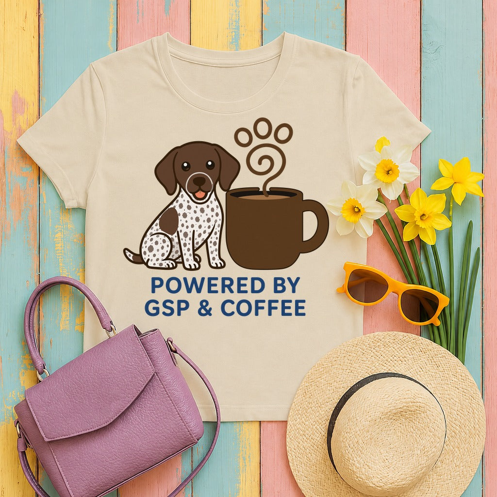 Powered by GSP & Coffee T-Shirt in Sand