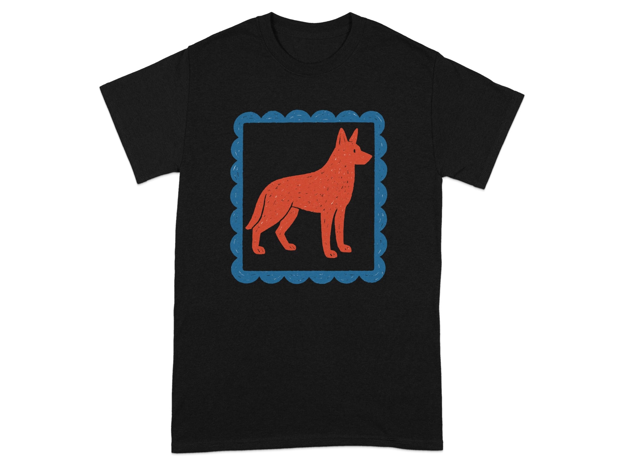Graphic Dog Design Black T-Shirt Product
