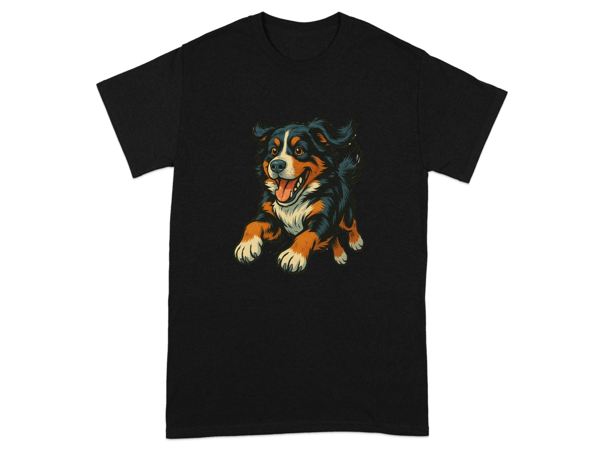 Cute Happy Dog Graphic Shirt Unisex Tee Casual product