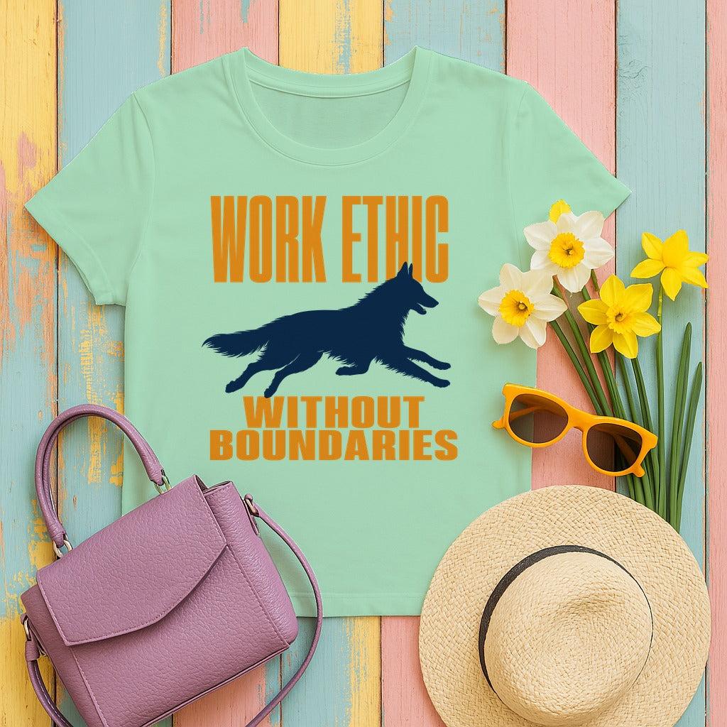 Unleashed Belgian Tervuren T-Shirt in Mint Green