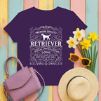 Premium Quality Retriever Loyal Special Edition T-Shirt Purple T-shirt