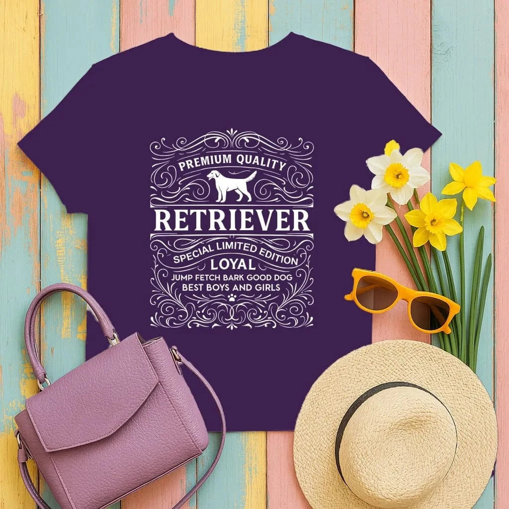 Premium Quality Retriever Loyal Special Edition T-Shirt Purple T-shirt