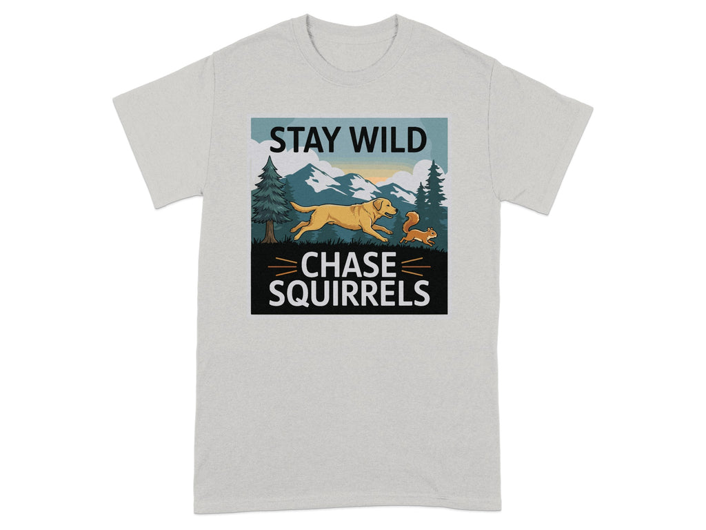 Stay Wild Chase Squirrels Graphic T-shirt