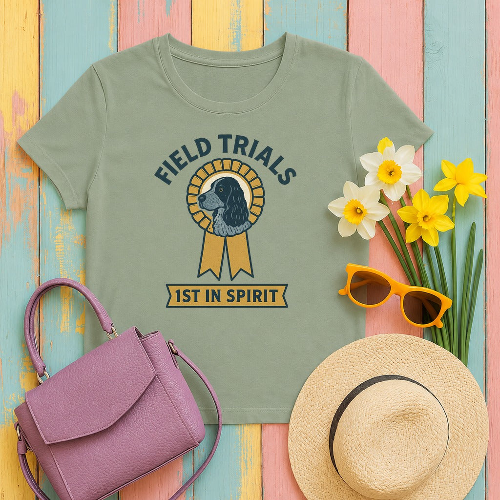 English Cocker Field Trials Tee in Sage