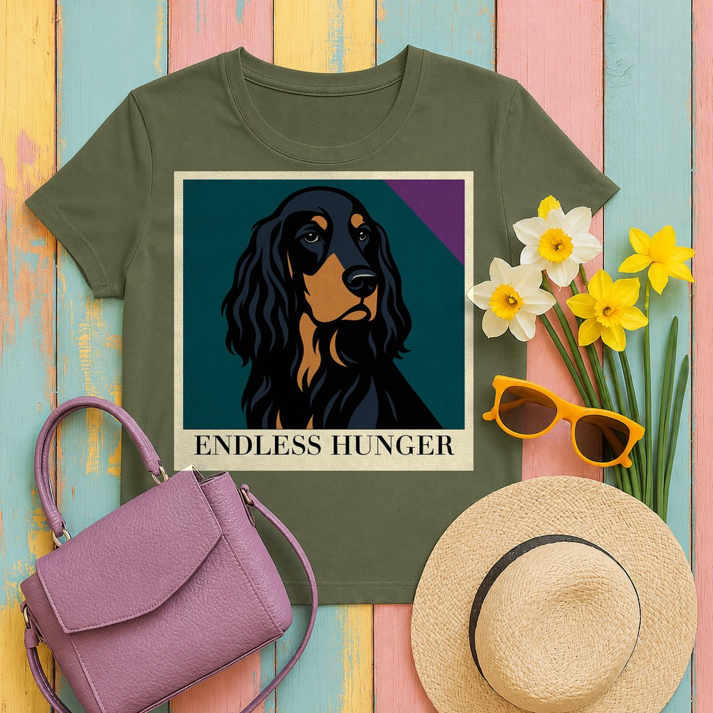 Endless Hunger Gordon Setter T-Shirt in Military Green