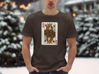 Dog King of Hearts Card Print Shirt