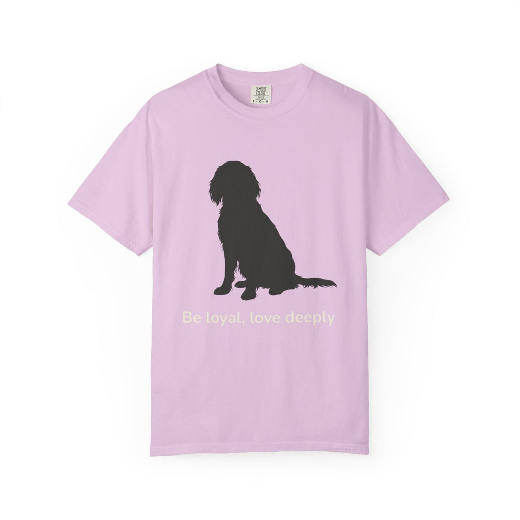 Be loyal love deeply dog silhouette T-shirt