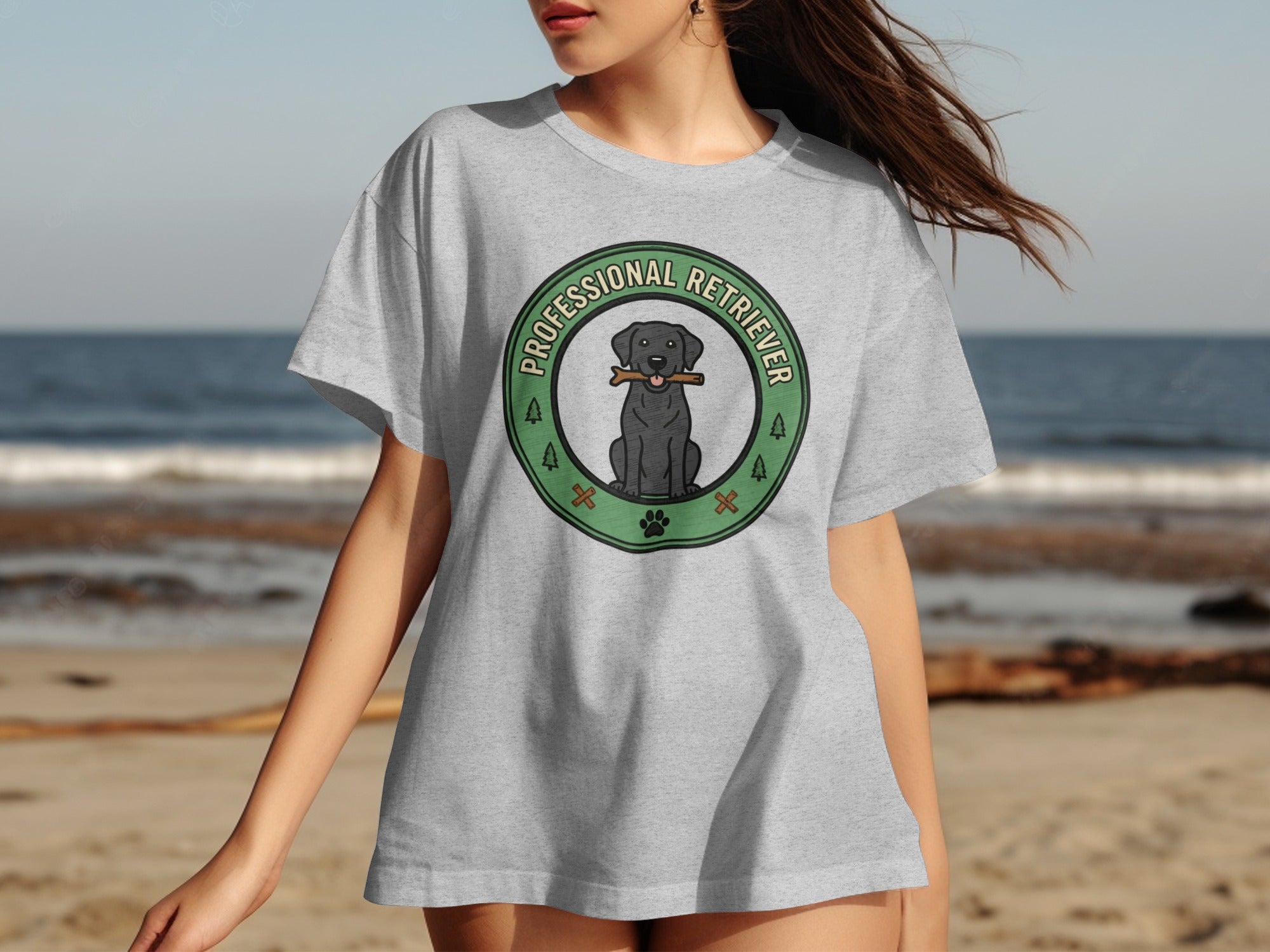 Professional Retriever Graphic Tee for Casual Wear