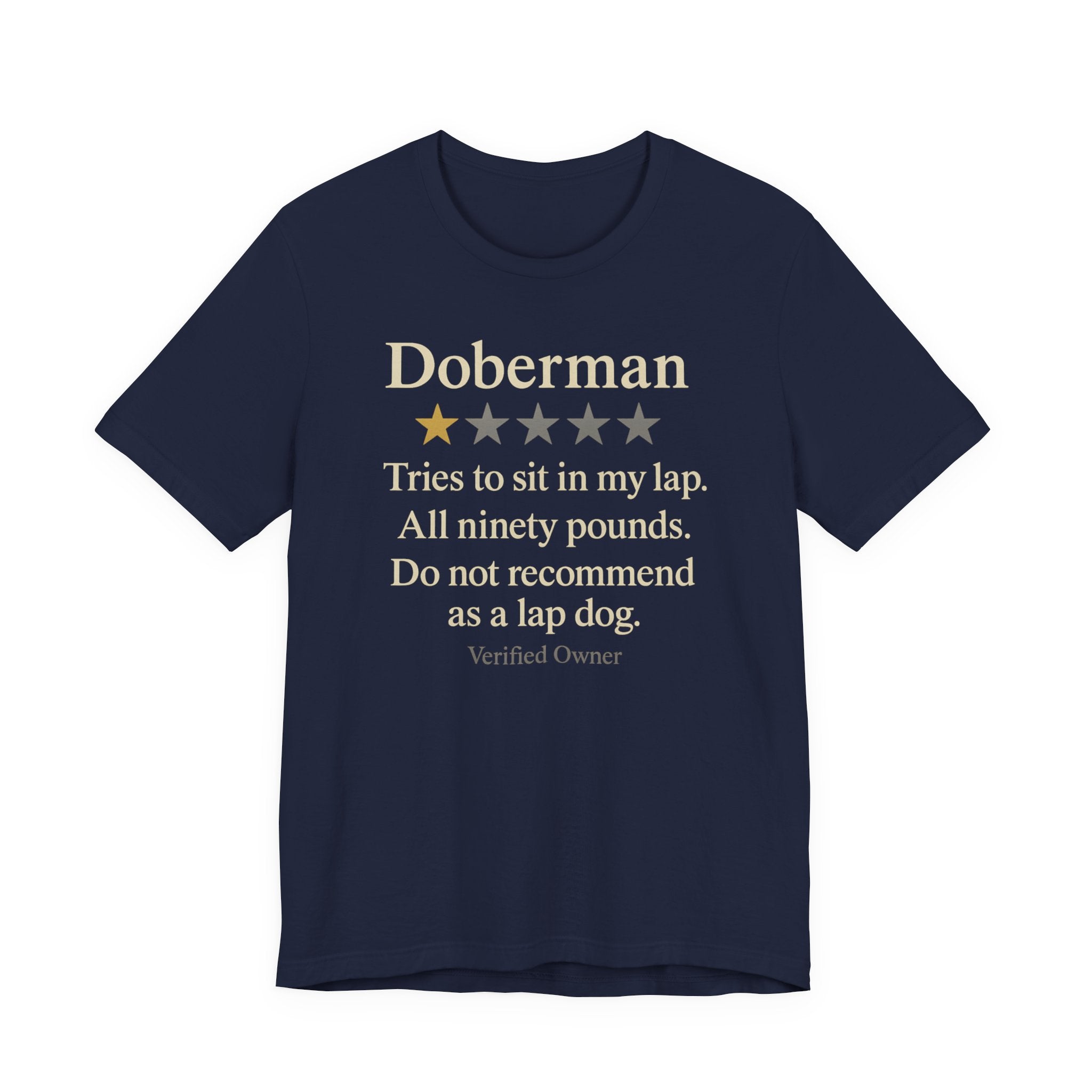 Doberman One-Star Review Tee