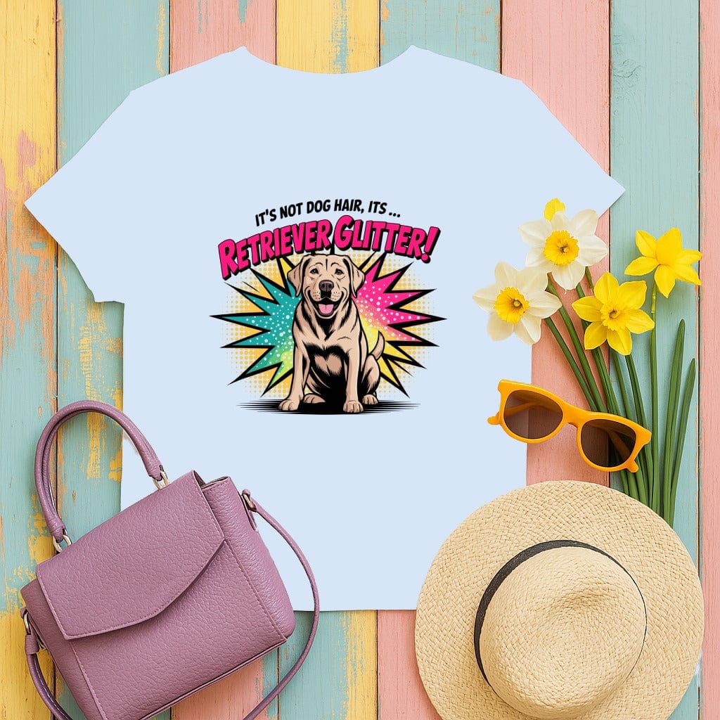 Retriever Glitter Graphic Tee Funny Dog Lover Shirt product type