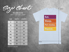 Eat Sleep Pet Vizslas Repeat Graphic T-shirt