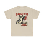 Bark First Questions Later German Shepherd t-shirt, view 2