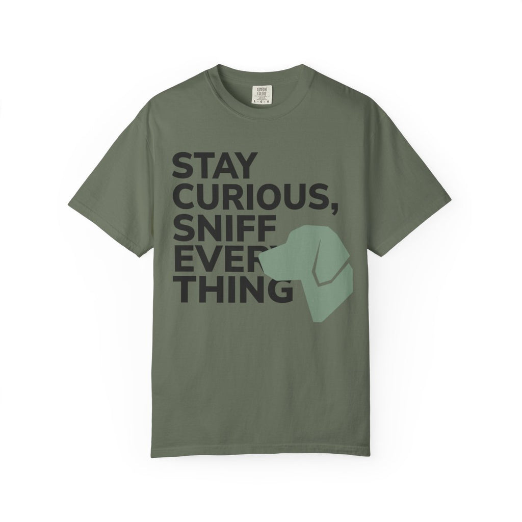 Stay Curious Sniff Everything Dog Graphic T-Shirt