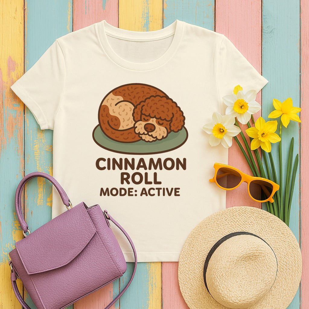 Lagotto Cinnamon Roll Mode Tee in Natural