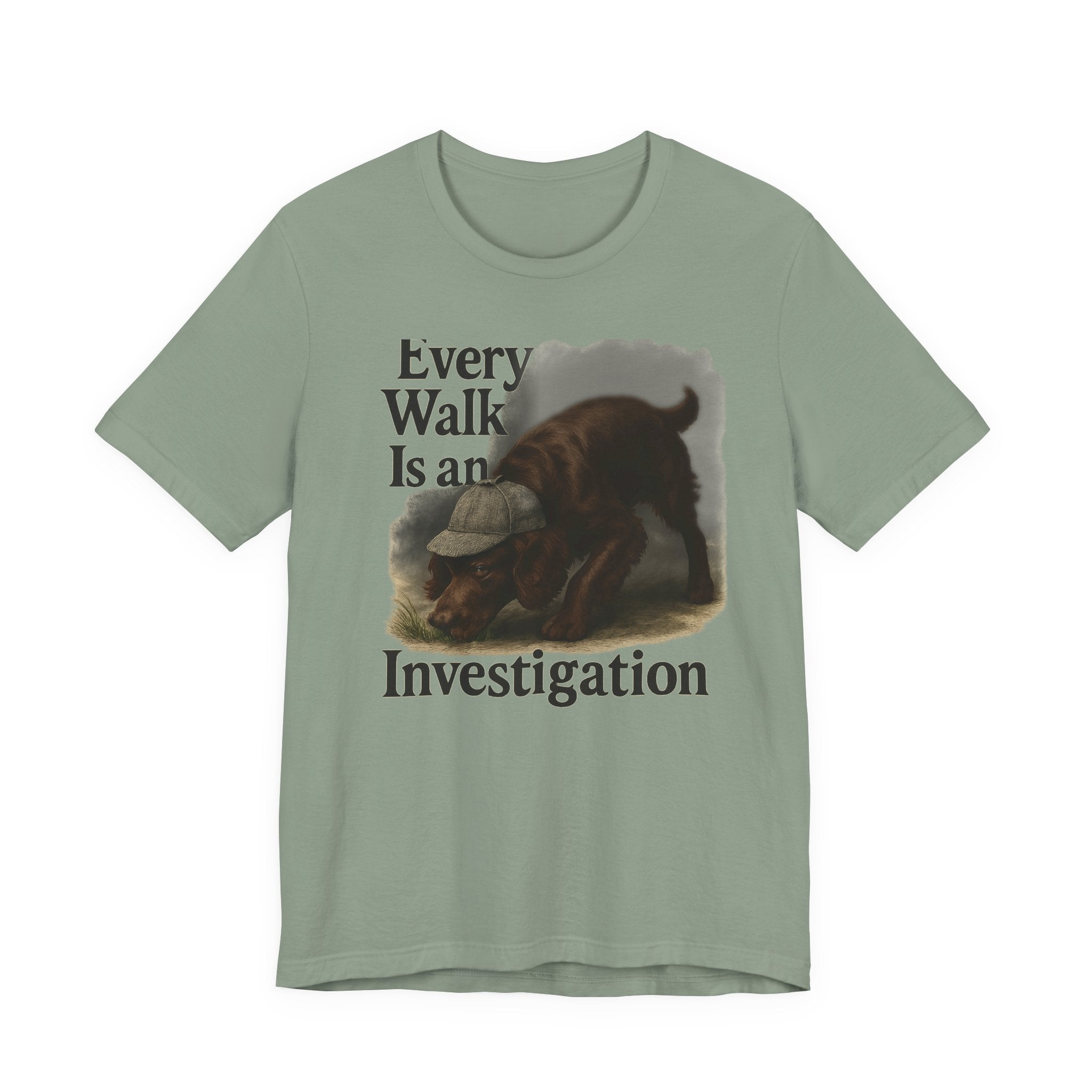Boykin Spaniel Every Walk Is an Investigation Tee