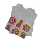 Neon Chocolate Labrador Collage T-Shirt