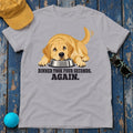 Dinner Took Four Seconds Again Yellow Lab T-Shirt in Athletic Heather
