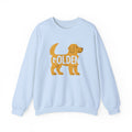 Playful Golden Retriever Sweatshirt in Light Blue