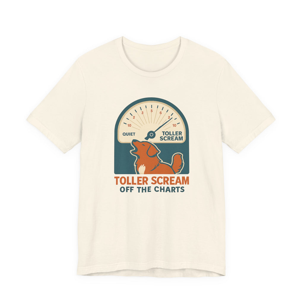 Nova Scotia Duck Tolling Retriever Scream Decibel Meter Tee