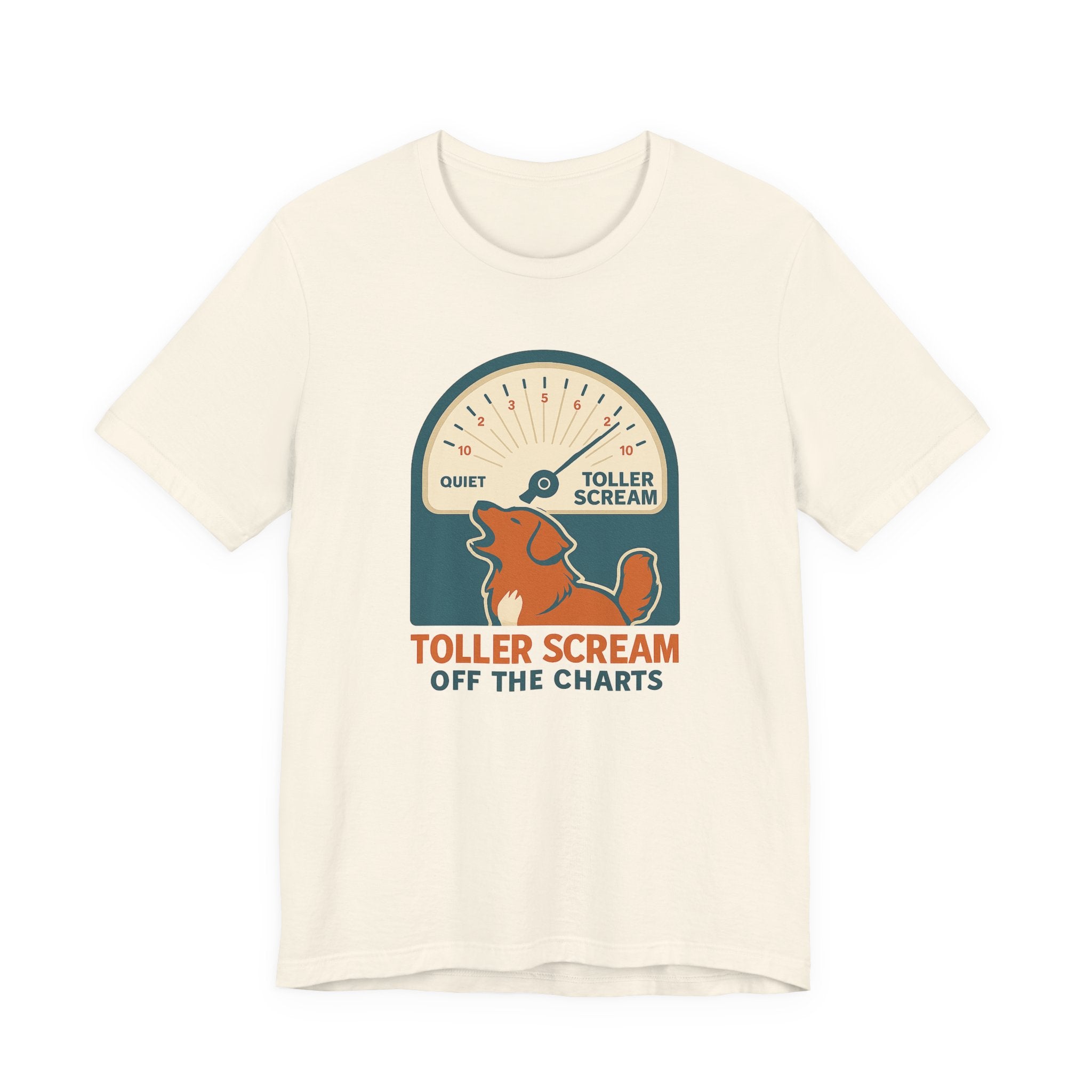 Nova Scotia Duck Tolling Retriever Scream Decibel Meter Tee