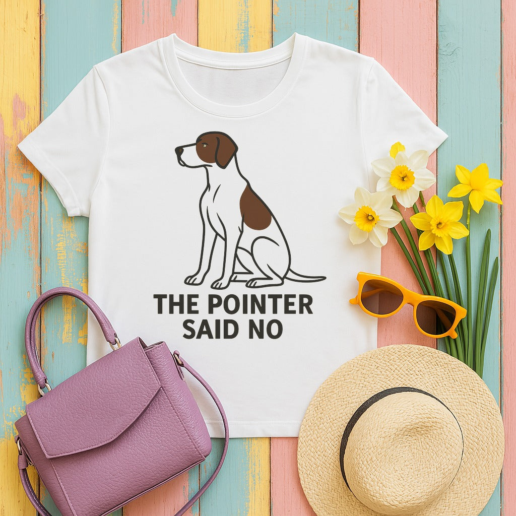 pointer the-pointer-said-no tee flat lay hero