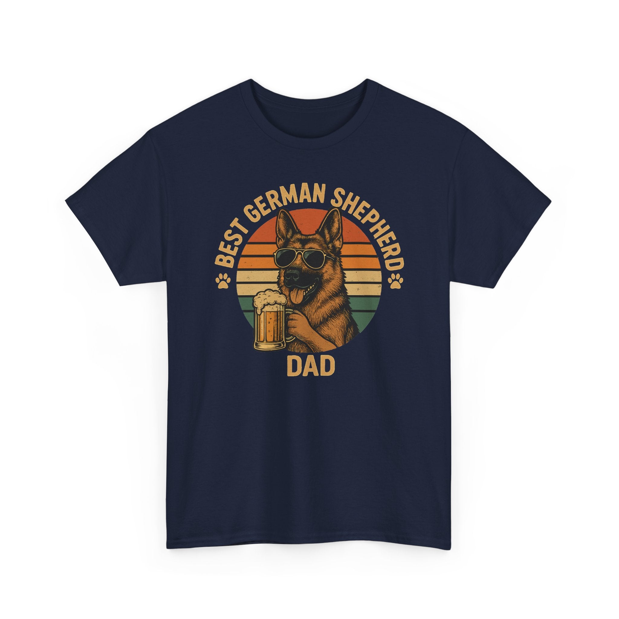 Best German Shepherd Dad Beer Lover Gift Funny T-Shirt